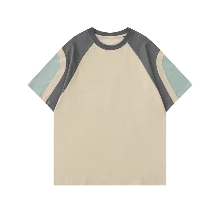 Dame farveblokeret relaxed fit T-shirt Stilla