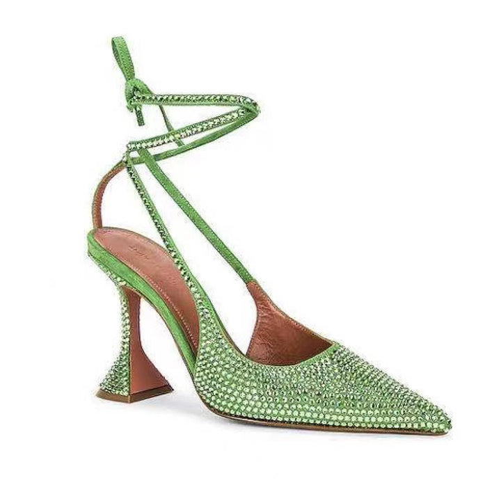 Femme Glamorous med rhinsten besatte højhælede pumps Stilla