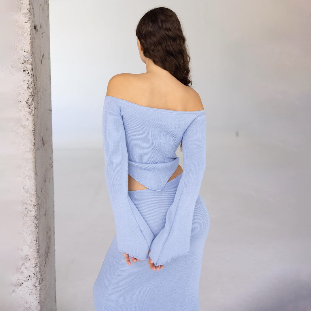 Kvinders elegante sæt med to dele og off-shoulder top Stilla