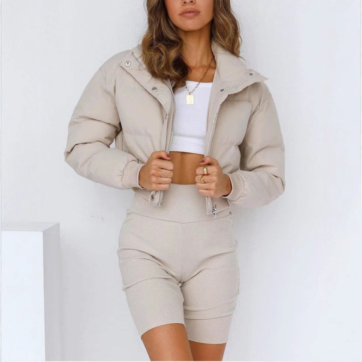 Femme Cropped Puffer Jakke Stilla