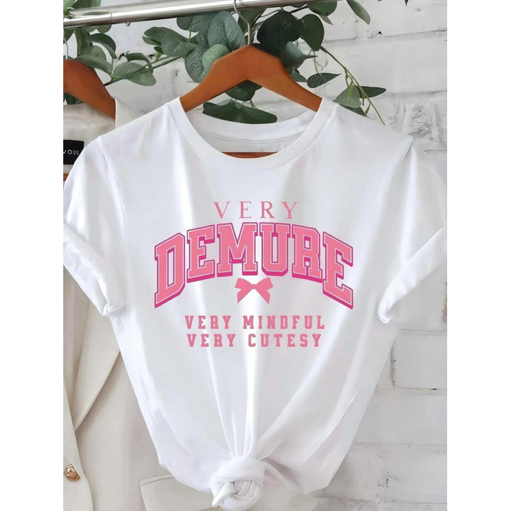 Dame T-shirt med legende skrifttype og afslappet pasform Stilla