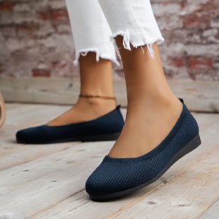 Dame Behagelige og elegante Ballerinaer lavet af åndbart strikmateriale Stilla