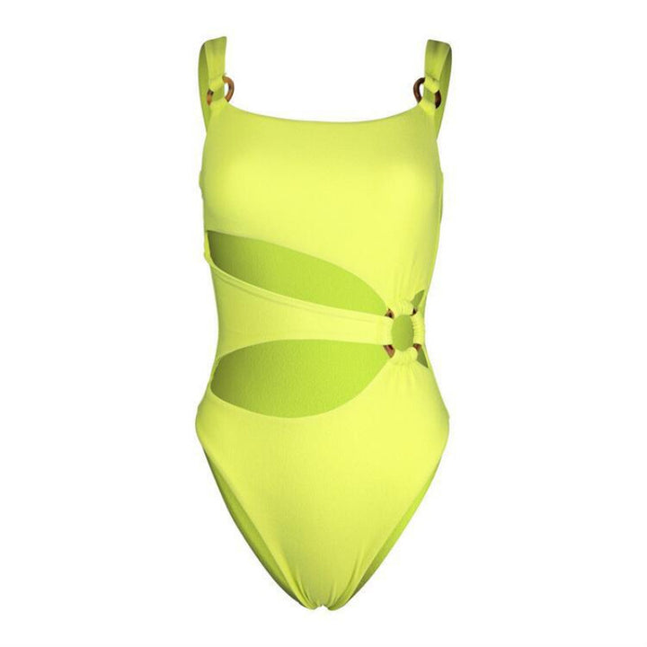 Dame heldragt-badebukser med stilfulde cut-out-detaljer og justerbare stropper Stilla