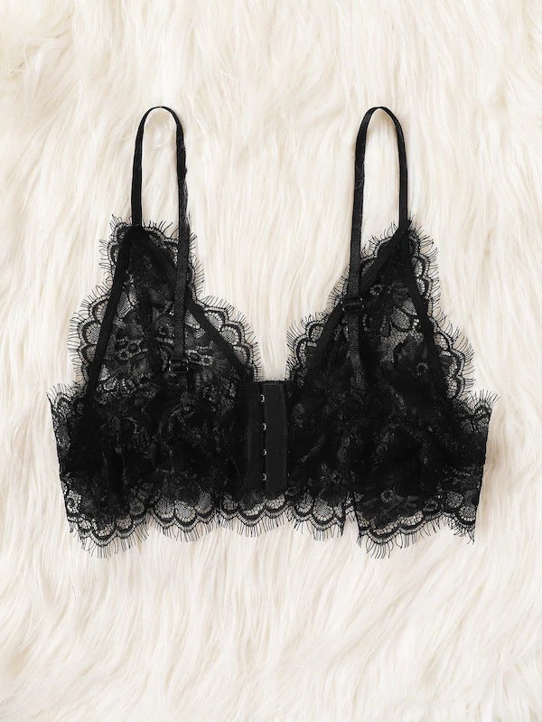Dame Blomster-Spids-Bralette Stilla