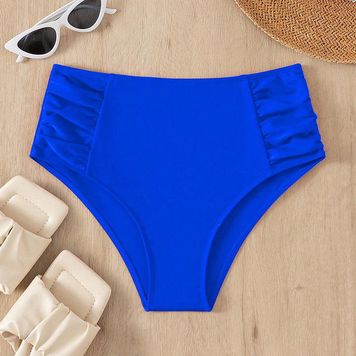 Dame Høj talje bikini shorts med fashionable flæsedetaljer Skovae