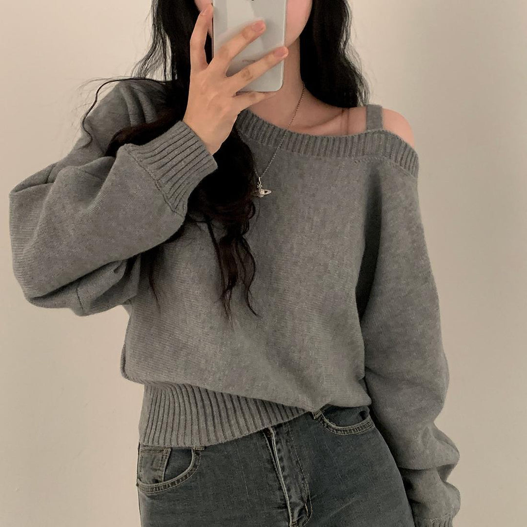 Dame Oversized Strik Sweater Stilla