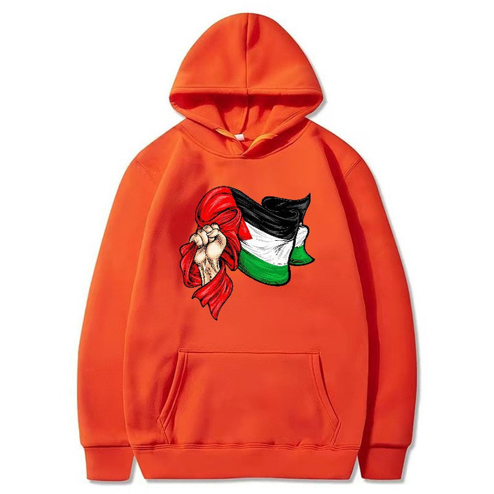 Kvinders hoodie med unikt grafisk design Skovae