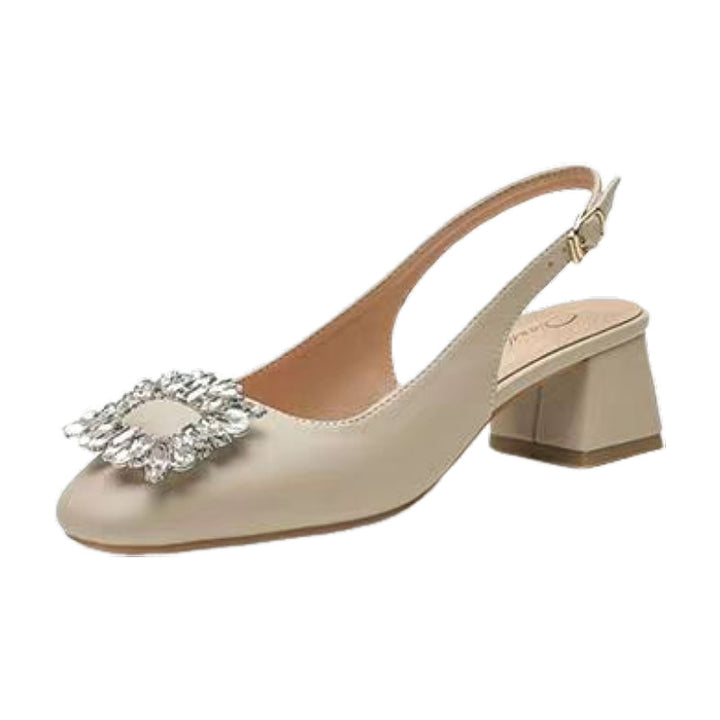 Dame elegante Slingback-pumps med funklende smykkedetalje Stilla