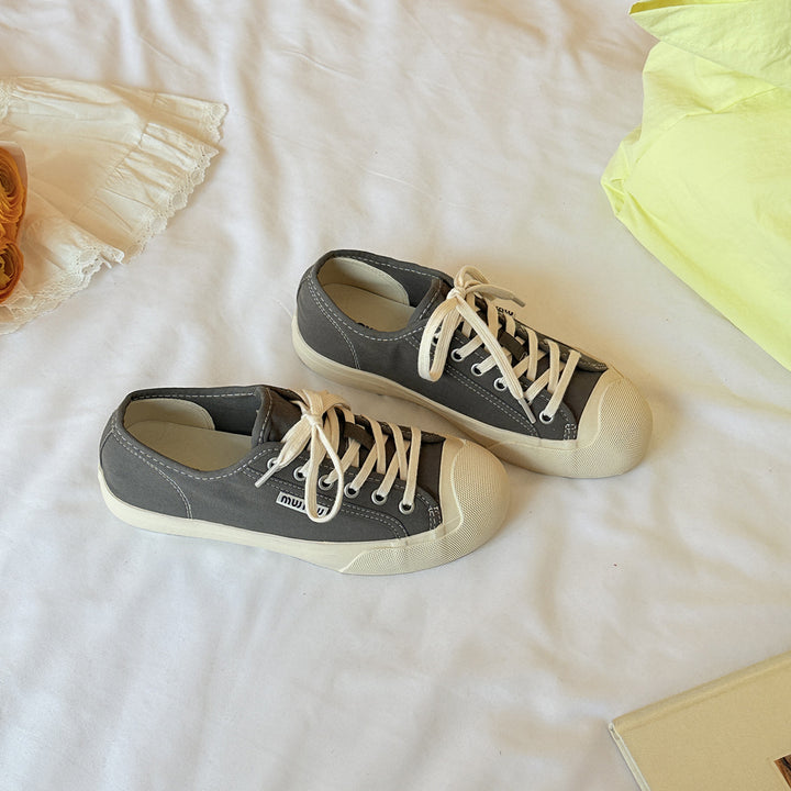 Femme Casual Snørebånd Canvas Sneakers Stilla