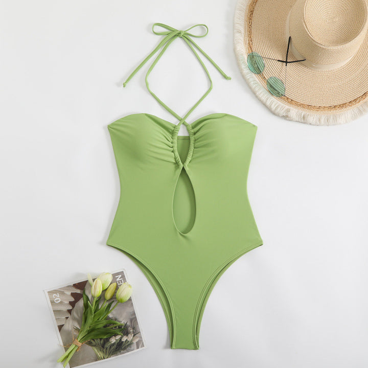 Dame Éntlig bodysuit med moderigtigt cut-out-design og stropløs top Skovae