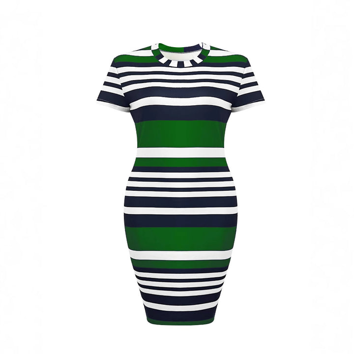 Dame Kort Striped Kjole Stilla