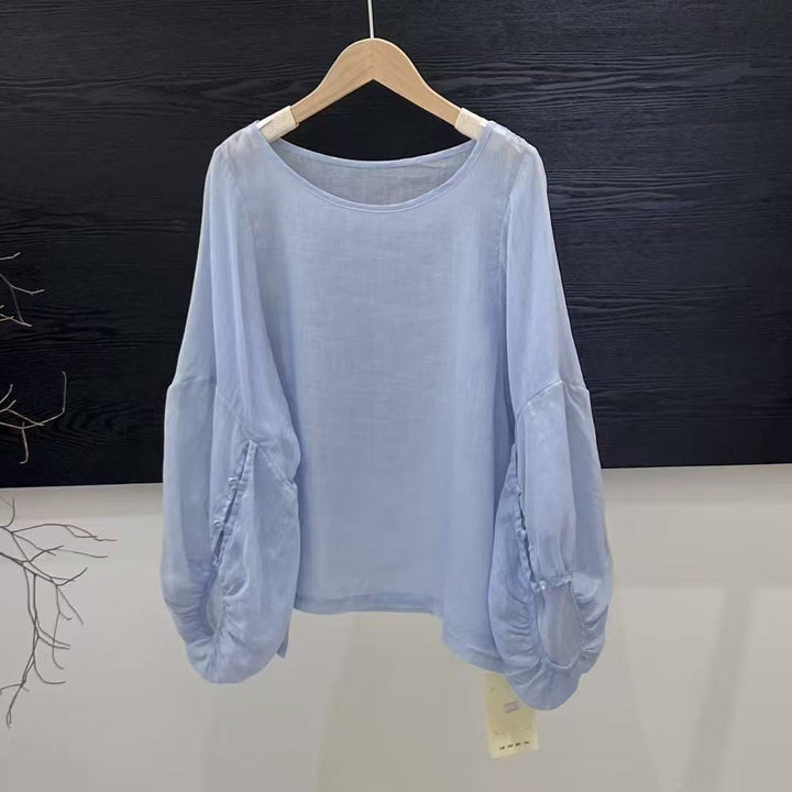 Dame Casual Ballonærme Bluse Stilla