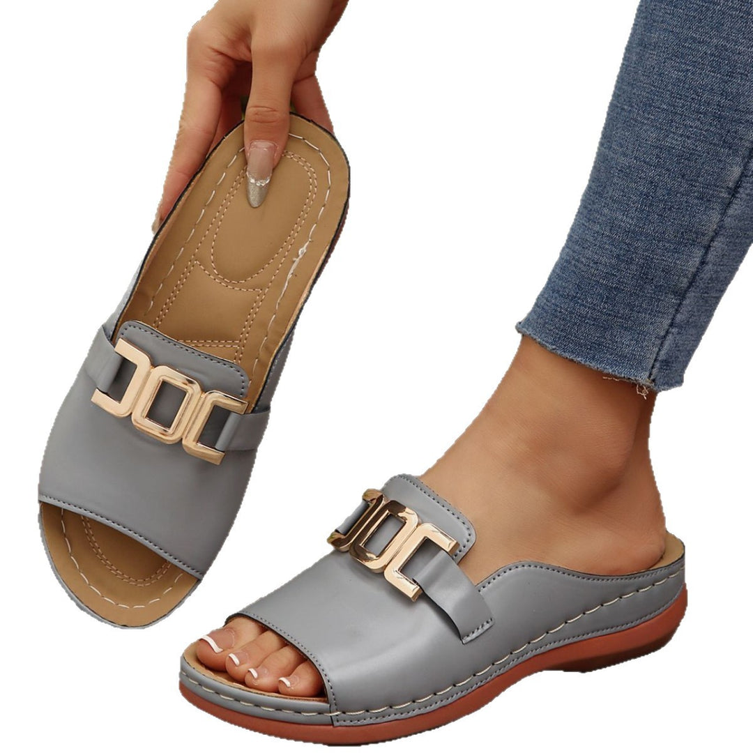 Dame Elegante Fritids Slide Sandaler Stilla