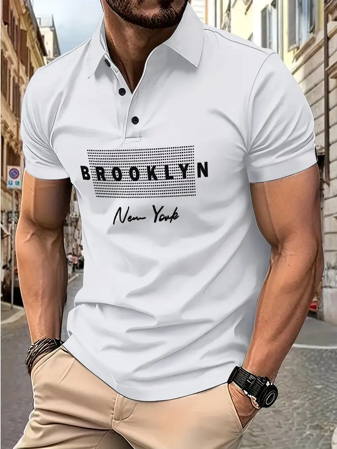 Herre polo shirt i moderne design Stilla
