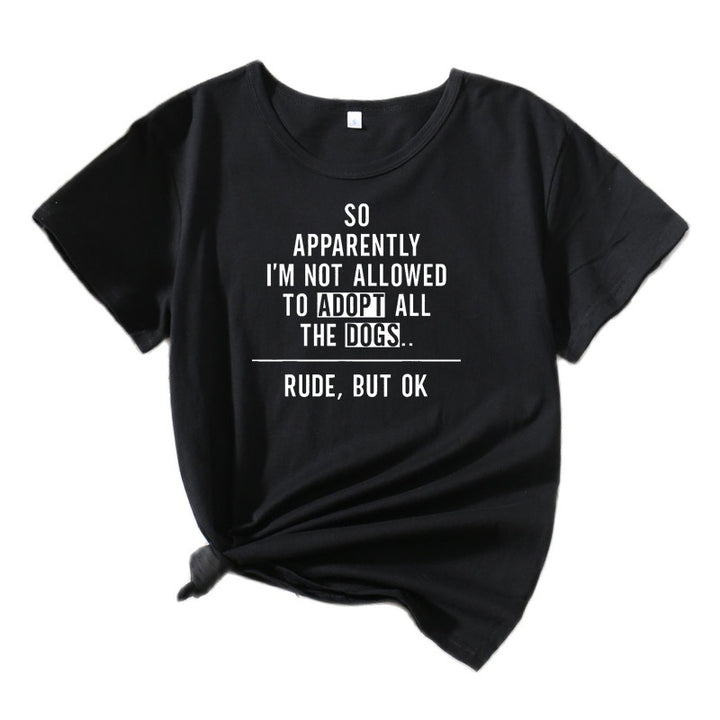 Kvinder komisk hundeelsker grafik T-shirt Stilla