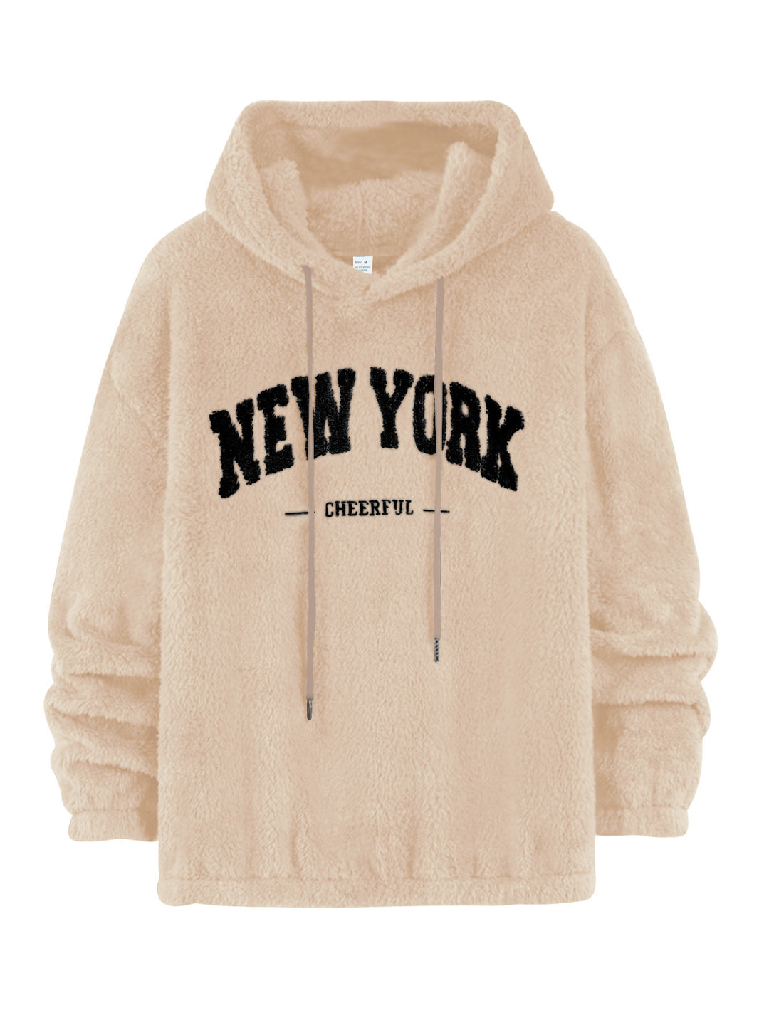 Dame Krammende Fleece-Hoodie med afslappet skrift Stilla