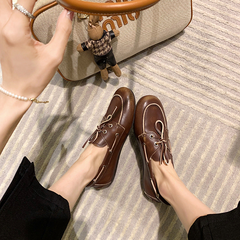 Femme Fritids Læder Slipper Stilla