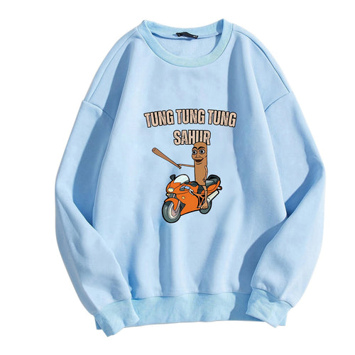 Kvinders afslappede sweatshirt med sjov grafisk design Skovae