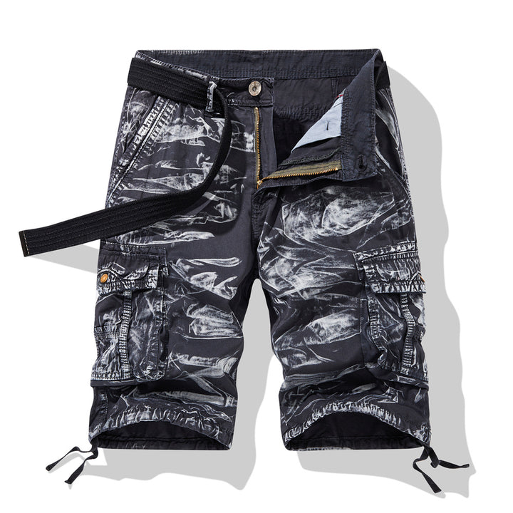 Herrer Cargo-shorts med innovativt lomme-design og elastisk talje Stilla