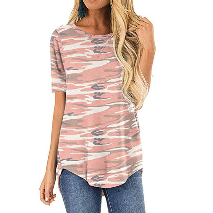 Dame T-shirt med moderne leopardmønster og løs pasform Stilla