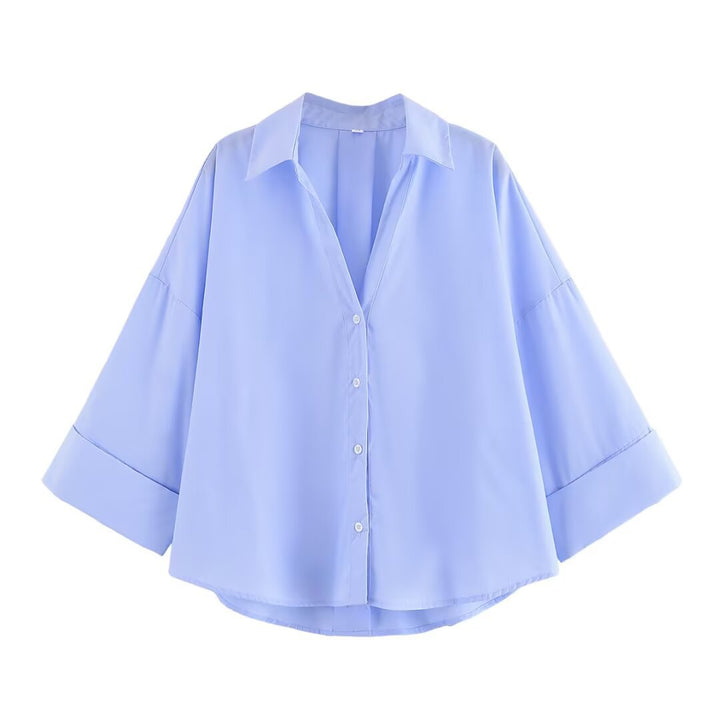 Kvinders bluse med bred pasform og elegante ærmer Stilla
