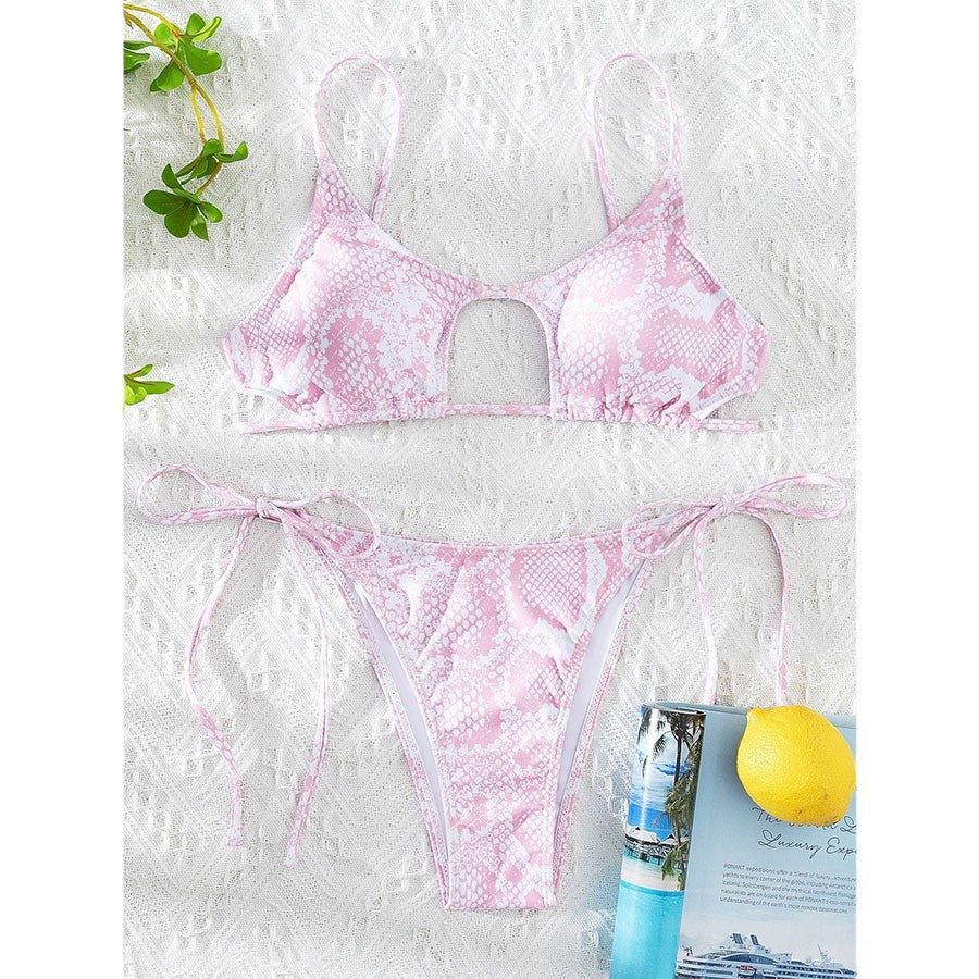 Dame stilfuld Cut-Out Triangel Bikini Sæt Stilla