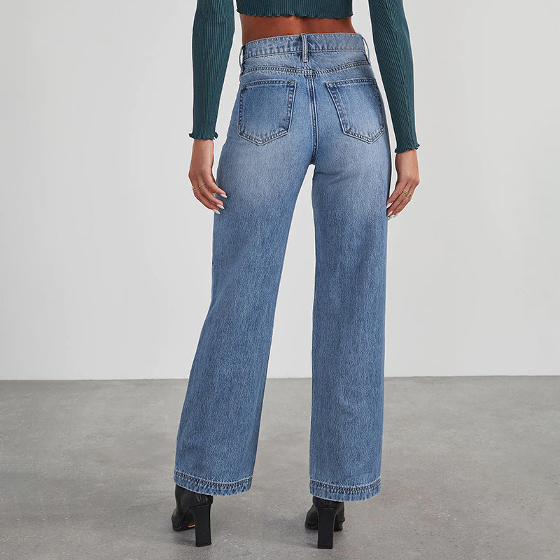 Dame Bred Jeans Stilla