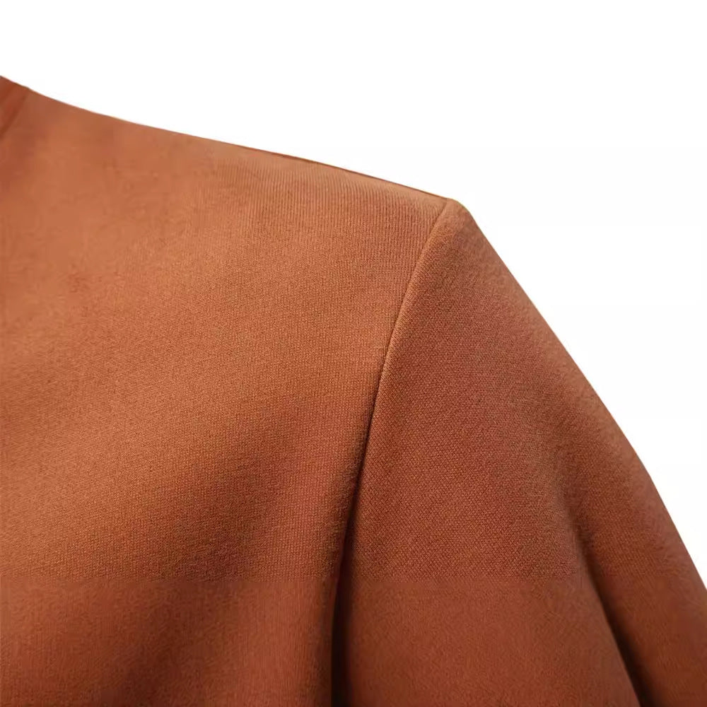 Herrer fleecepullover med krave og moderne lynlåsd design Stilla