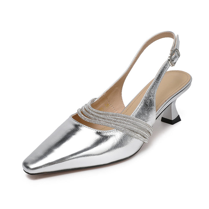 Femme Slingback-hæle med elegant remdetalje Stilla