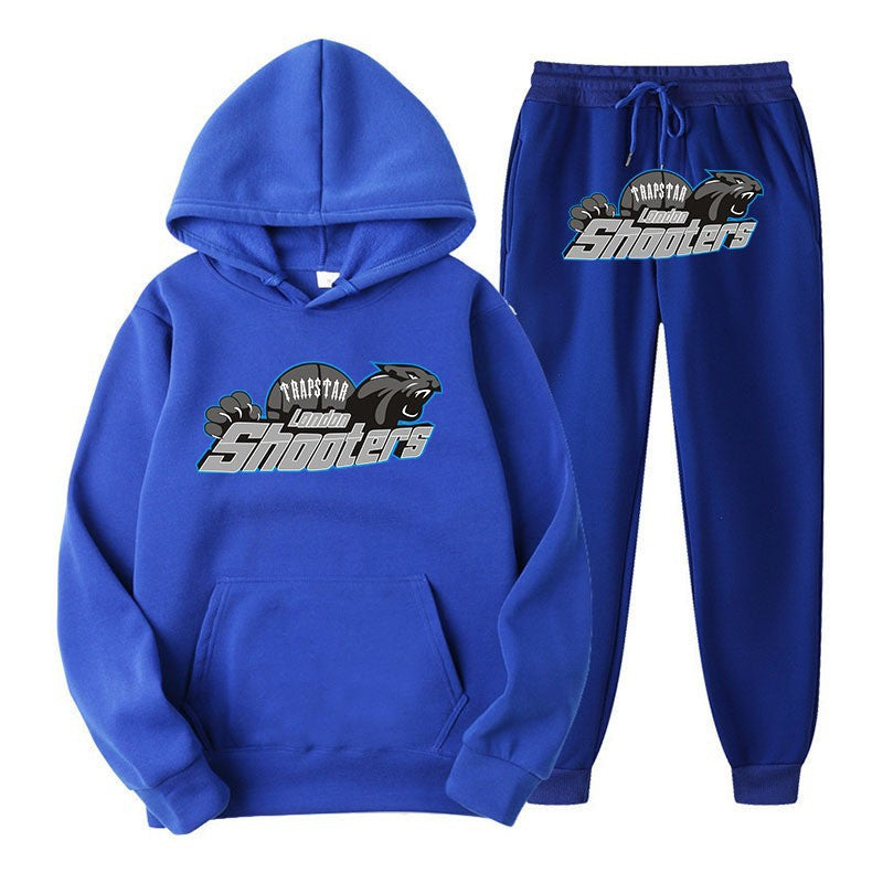Dame's fritids hoodie og joggersæt med urban sportsdesign Skovae