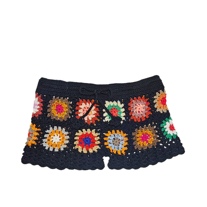 Femme Hæklet Patchwork Shorts Stilla