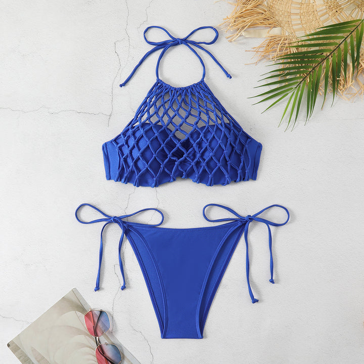 Dame Bikini-top med innovativt netdesign og justerbare bindebånd Stilla