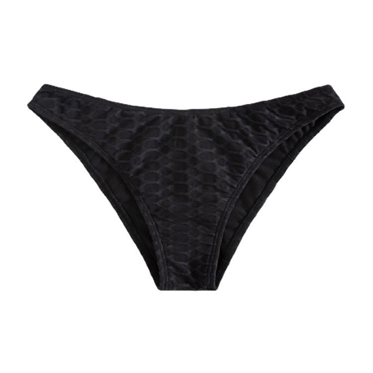 Dame Højt skåret bikini-bukser med raffinerede ruffle-detaljer Skovae
