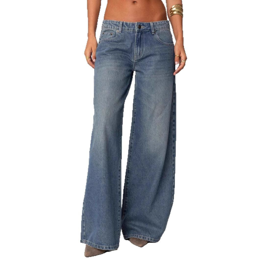 Dame Løs skåret jeans med høj talje og elegant snit Stilla