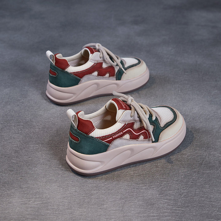 Dame Trendy Chunky Sneakers med åndbart mesh og komfortpolstring Stilla