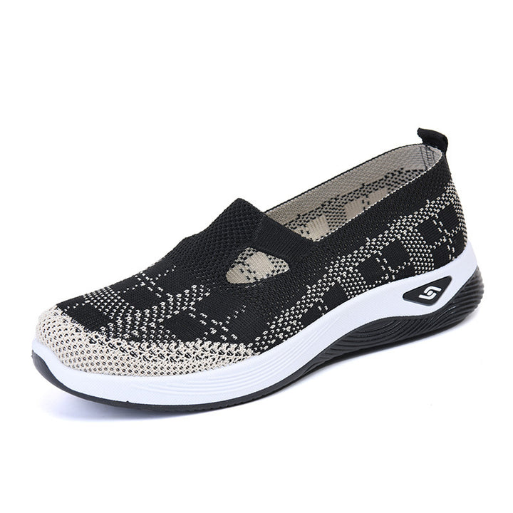 Femme Flexible Slip-On Mesh Gå Sko Stilla