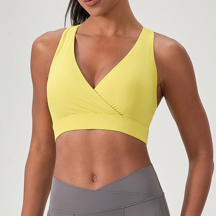 Dame Sport-Bustier med kryds-design og åndbare egenskaber Stilla
