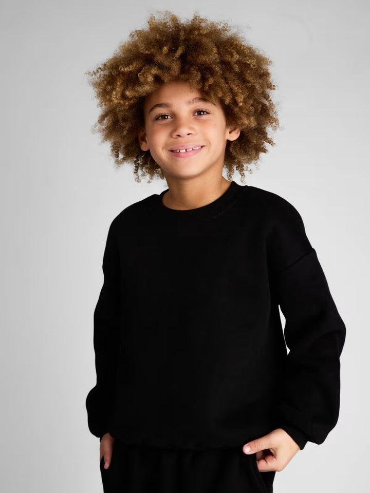 Kvinders afslappede sweatshirt med sænkede skuldre og blødt materiale