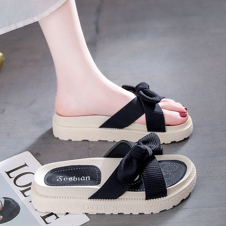 Dame Plateau-sandaler med modigt knudedesign og skridsikker sål Stilla