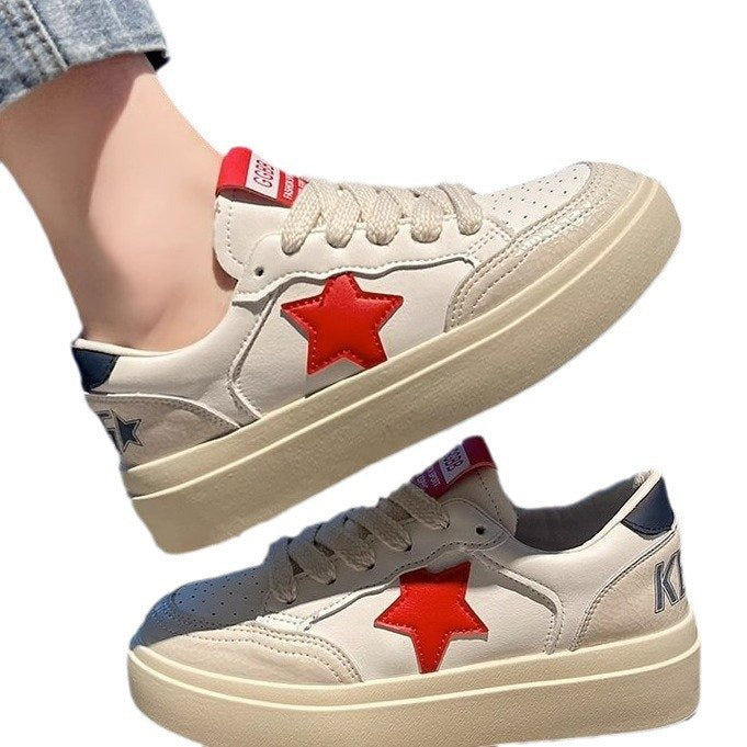Dame mode sneakers med robust plateau og stilfuld stjernedesign Stilla