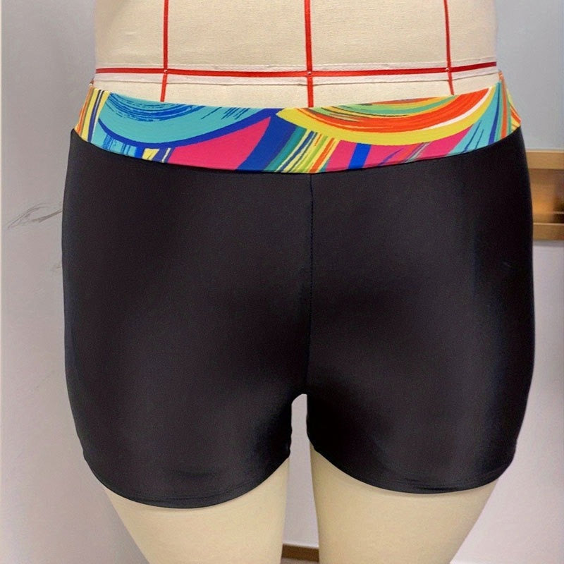 Dame Sporty Tankini med farverigt mønster Skovae