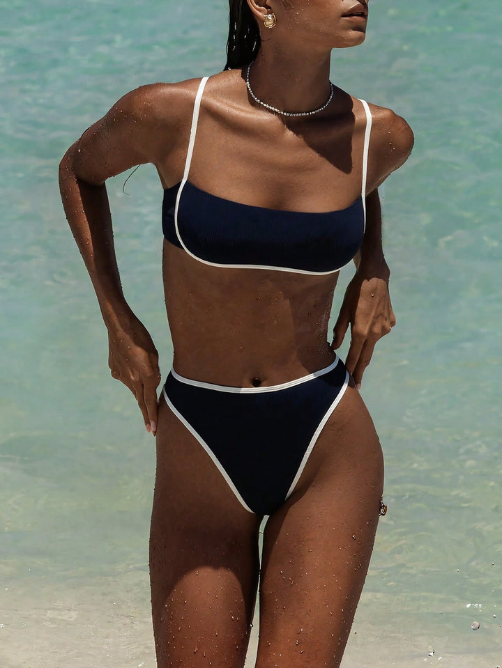 Dame Ribbenbåndsløs Bikini Sæt Stilla 1750840068