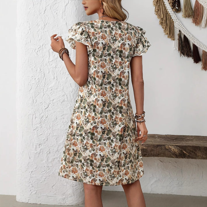 Kvinder Floral Print Casual Kjole Stilla