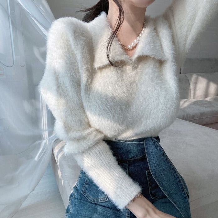 Femme Cozy Tekstureret Strikpullover Stilla