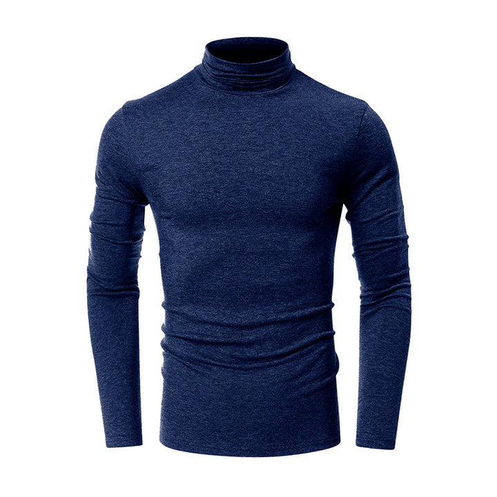 Herrer rullekravepullover lavet af elastisk bomuldsblanding Stilla