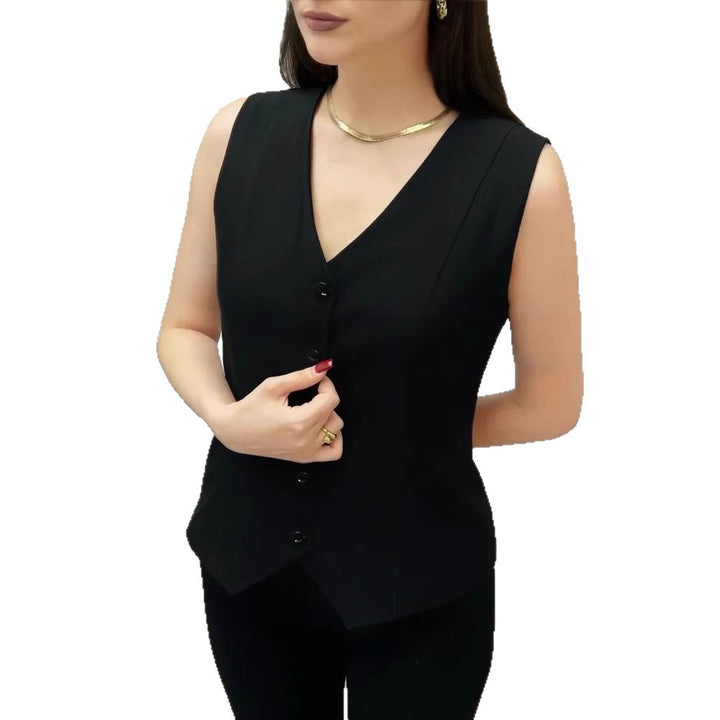 Dame Skræddersyet Ærmeløs Blazer Stilla