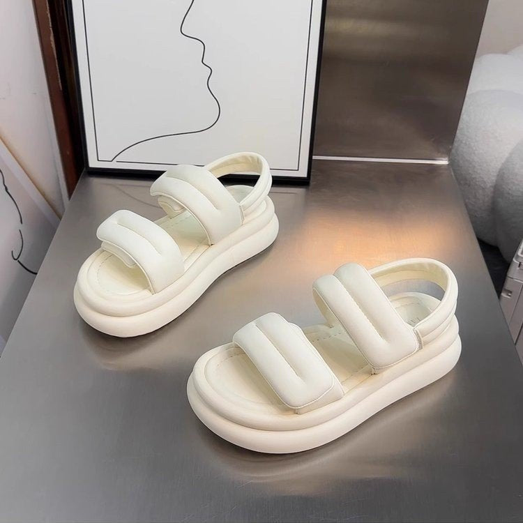 Dame komfort-sandaler med dæmpende remme og ergonomisk sål Stilla