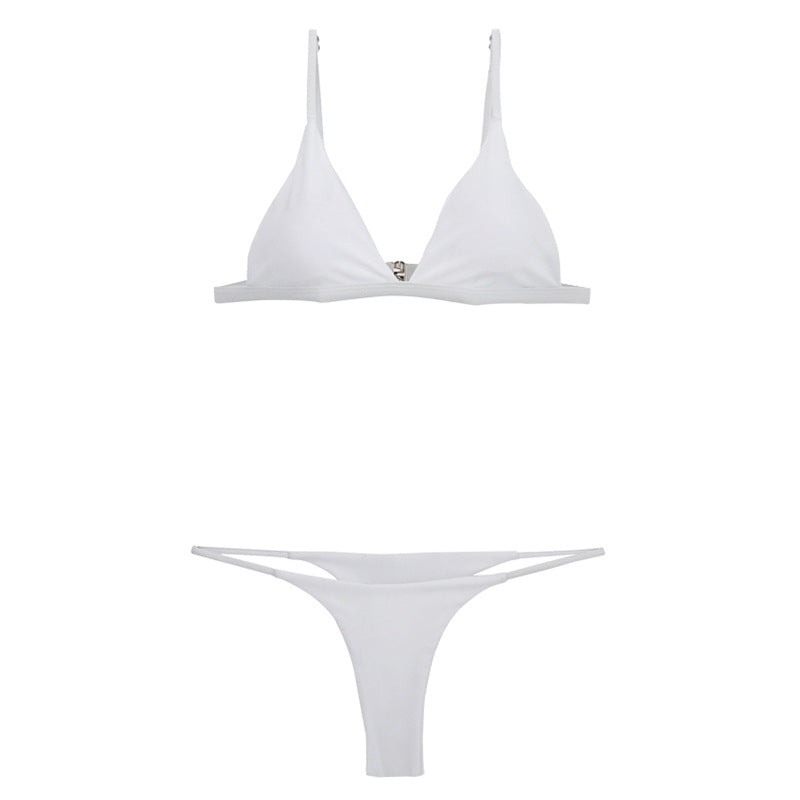 Dame Triangel-Bikini med justerbare stropper og elegant design Stilla