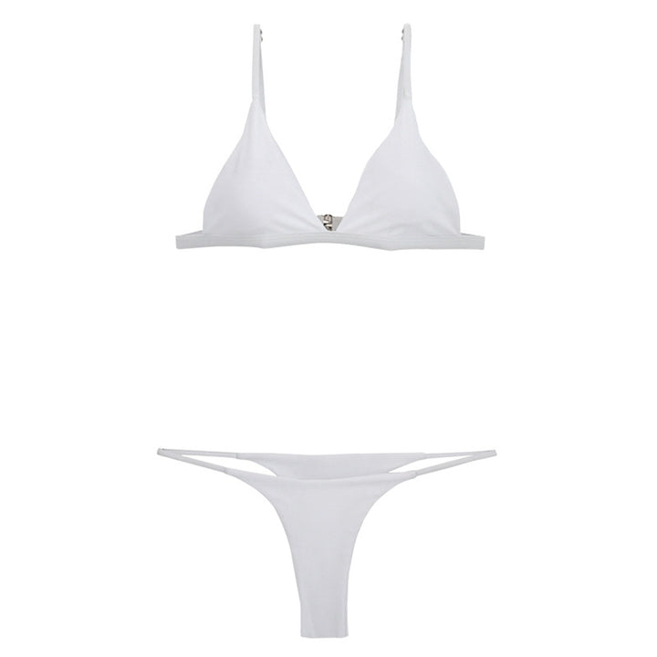 Dame Triangel-Bikini med justerbare stropper og elegant design Stilla