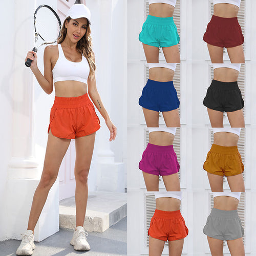 Dame Sporty Løbe Shorts med elastisk talje og komfortabel pasform Stilla